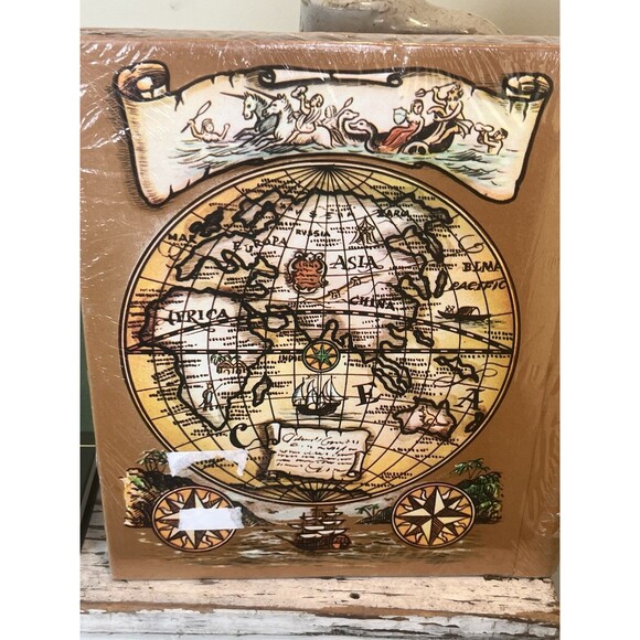 Vintage Brand New KMART Self Adhesive Photo Album Sealed World Globe Adventure - Picture 8 of 8
